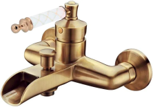 Boheme Смеситель для ванны Vogue, бронза\белый 203-MR-W