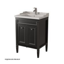 Caprigo Тумба с раковиной ALBION 60 см, черная, эмаль