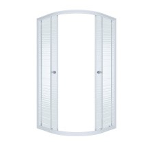 Тритон Душевое ограждение Стандарт Полосы 100х100 см, белая с узором, без поддона Щ0000026699