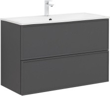 Aquanet Тумба с раковиной Арт 90 см, ясень графит