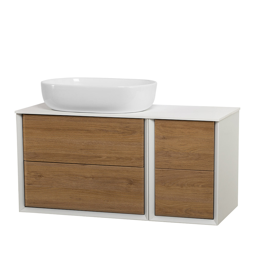 Приобрести cezares тумба со столешницей подвесная bellagio 106 см rovere tabacco, дерево 54716