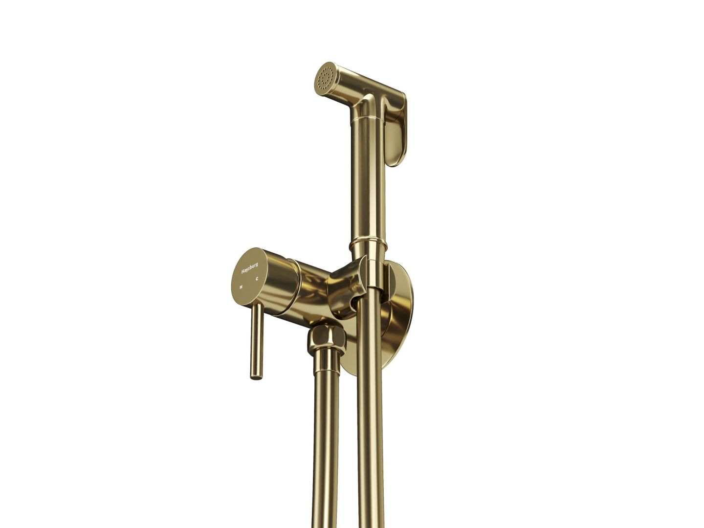 Приобрести hayzburg встраиваемый смеситель с гигиеническим душем, золото hb-2005go