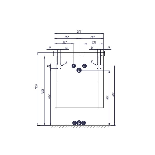 Приобрести тумба акватон стоун 60 см, сосна арлингтон