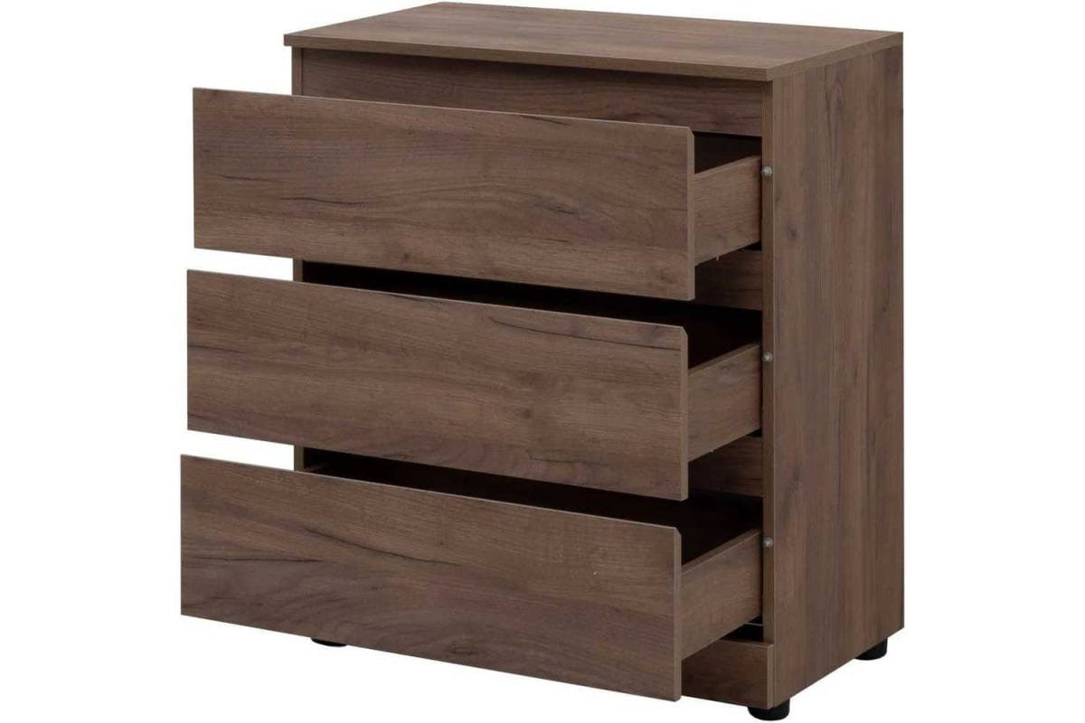 Приобрести aquanet комод сканди 70x40 см, дуб крафт (3 ящика)