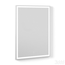 Briz Зеркало RICCI 60х80 см, с подсветкой,подогревом, сенсорное включение , белое ПДЗ 44-60