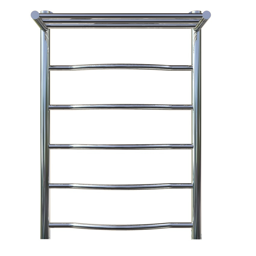 Приобрести тругор водяной полотенцесушитель лотос п6 500x800 мм нк1 с полкой, хром 00-00021878
