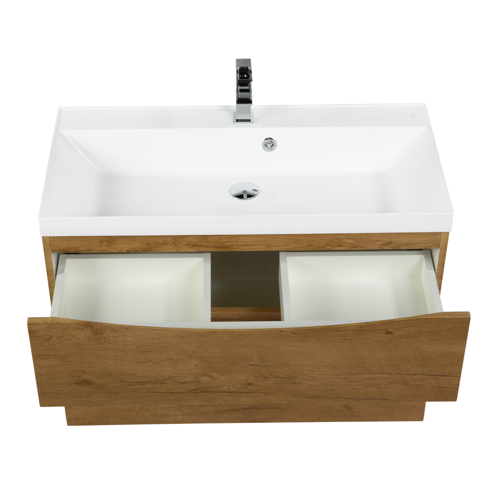 Приобрести belbagno тумба с раковиной marino-h60 90 см, подвесная rovere nature, белая раковина