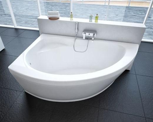 Приобрести акриловая ванна асимметричная aquatek аякс 2 l 170x110 см