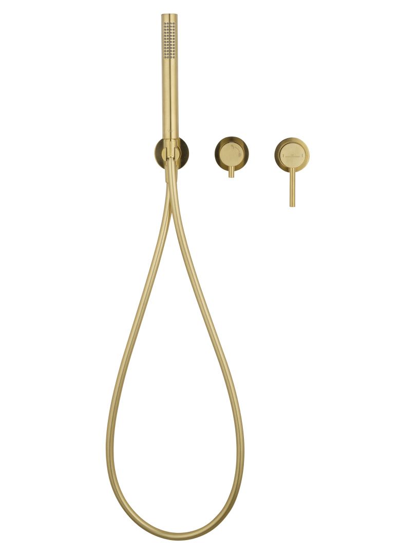 Приобрести смеситель для душевой системы встраиваемый wonzon & woghand stick, брашированное золото (ww-838017-bg)