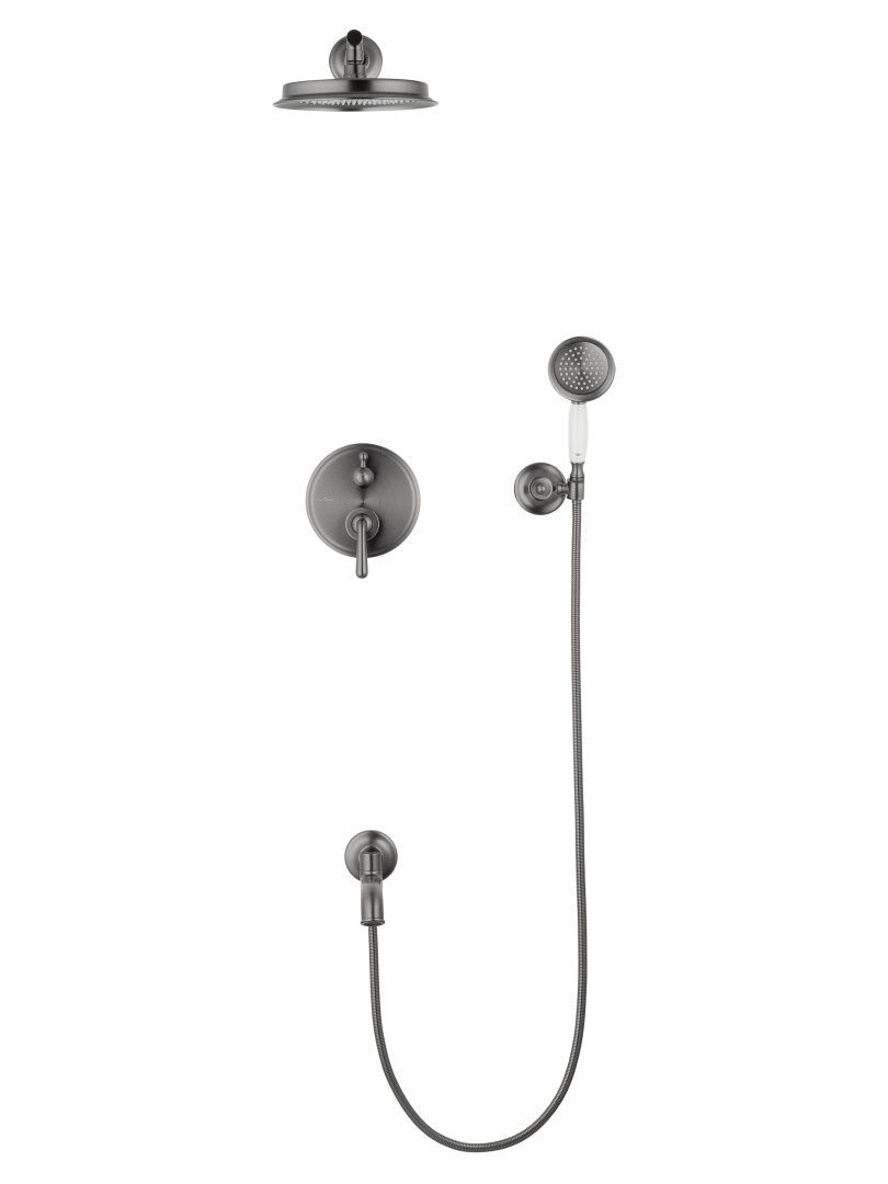 Приобрести душевая система встраиваемая wonzon & woghand steam, темный графит (ww-88939008-bgm)