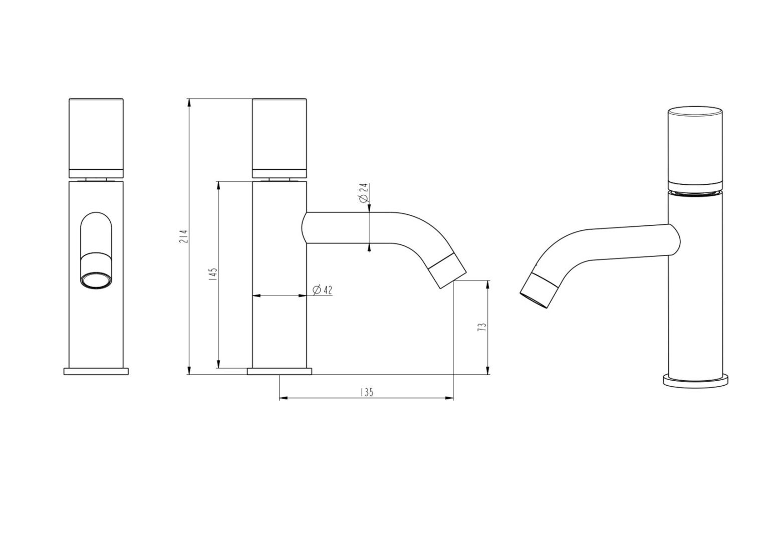 Приобрести boheme смеситель для раковины stick, хром 121-crcr
