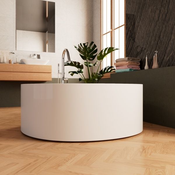 Приобрести frank акриловая ванна f6107 white,150х150 см, отдельностоящая