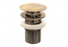 Донный клапан Bronze de Luxe 21972/1, универсальный, бронза
