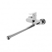 IDDIS Смеситель для ванны Cloud 215мм, белый\хром CLOSBL2i10WA