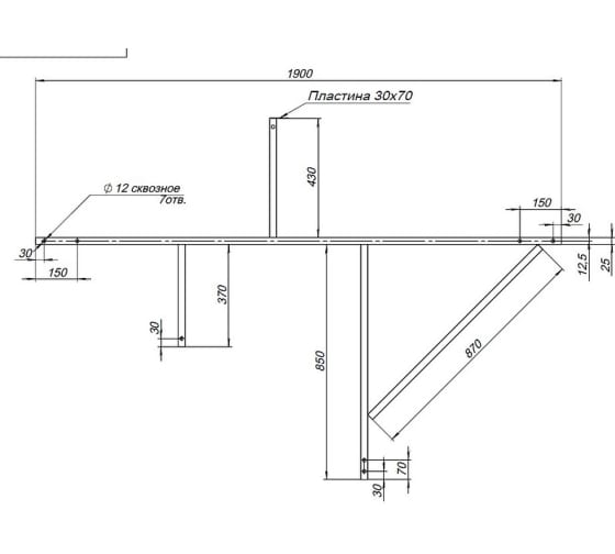 Приобрести aquanet каркас для акриловой ванны, сварной capri 170x110 см l/r