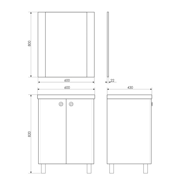 Приобрести сomforty зеркало "флоренция-60" белый глянец