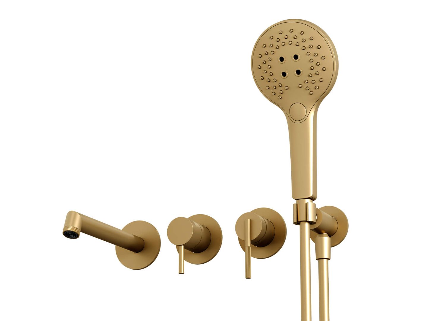 Приобрести hayzburg встраиваемый смеситель для ванны и душа, золото матовое hb-4004-2bg