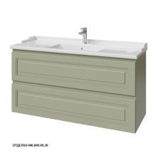 Caprigo Тумба с раковиной WALES 120 см, зеленая, эмаль