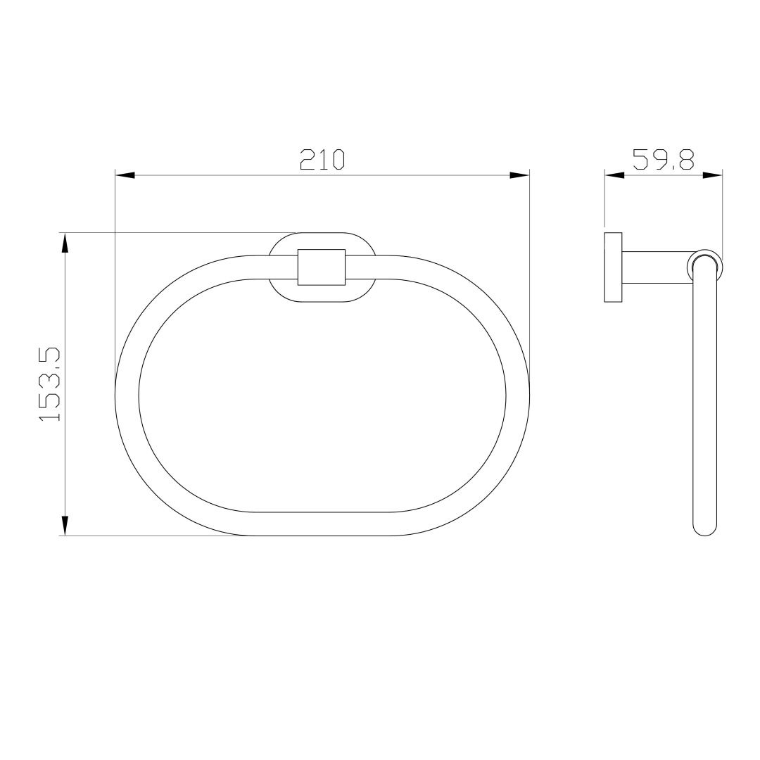 Приобрести кольцо для полотенец wonzon & woghand first, глянцевое золото (ww-8423-lg)