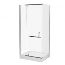 Ограждение душевое Mirsant Arena Square 100х100 см хром/прозрачное