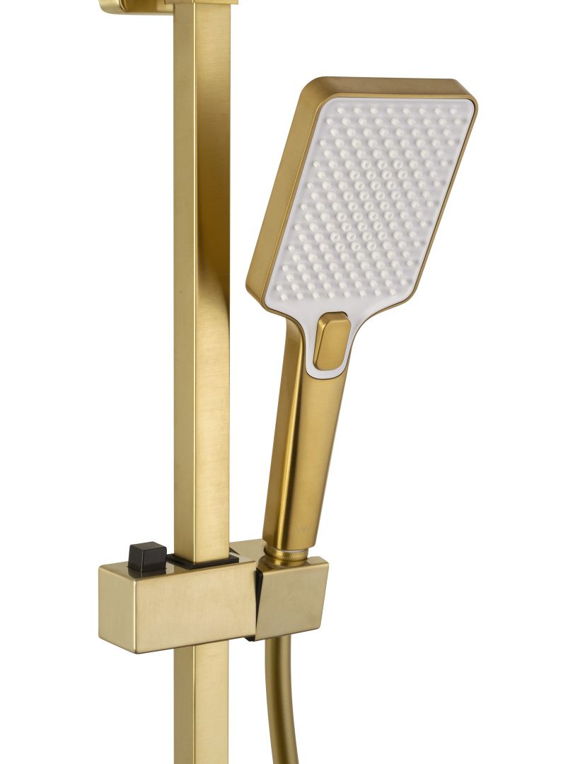 Приобрести душевая система wonzon & woghand cube, брашированное золото (ww-88739016-bg)