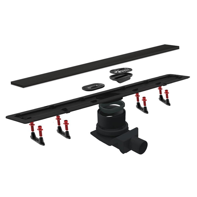 Приобрести pestan душевой трап confluo frameless line 850 black glass