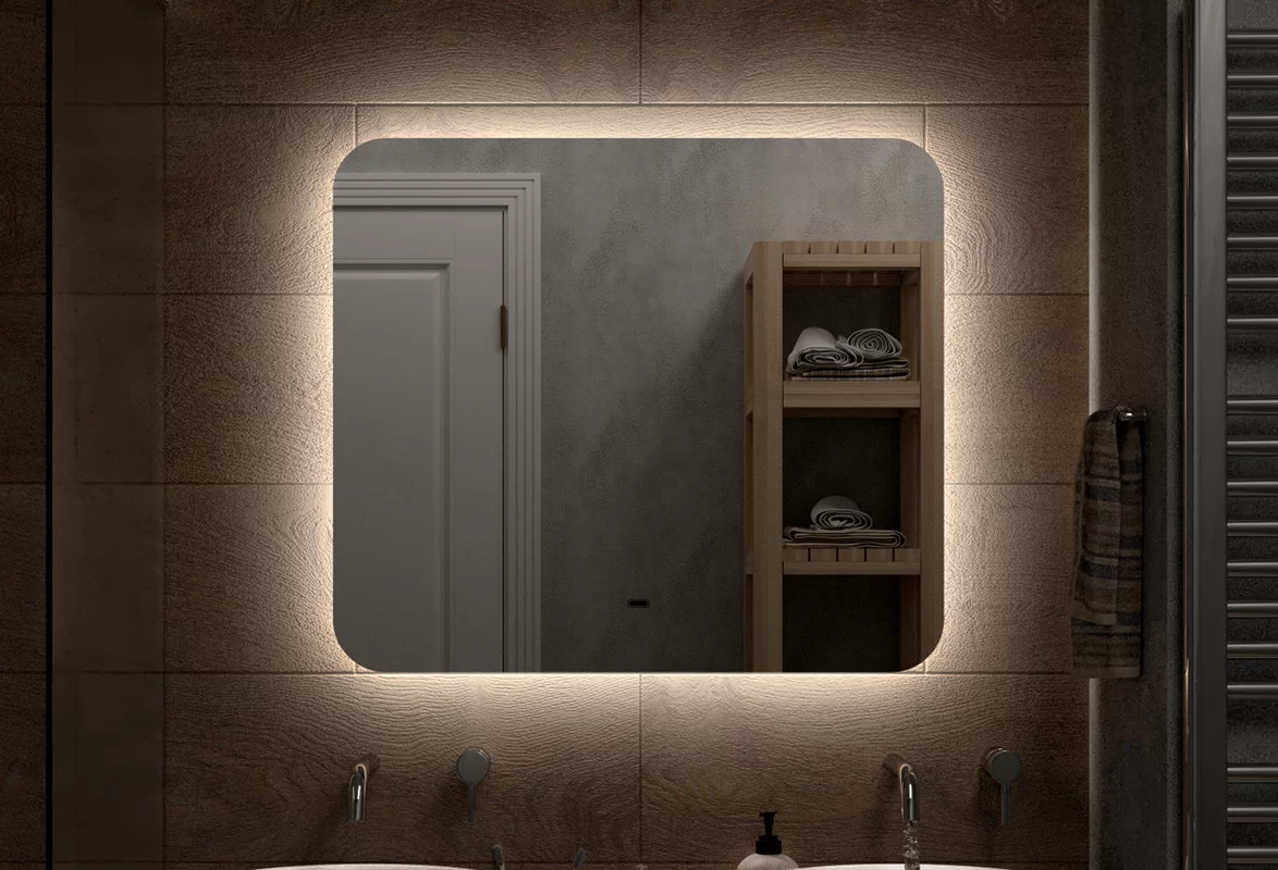 Приобрести continent зеркало с подсветкой burzhe 80х70 см, белое