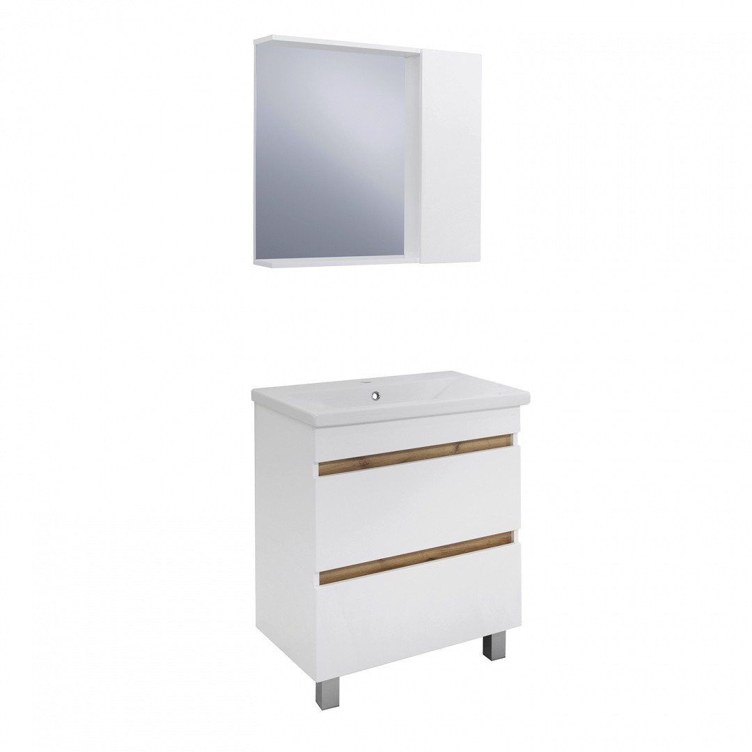 Приобрести зеркало шкаф sydney 70 см. универсальный