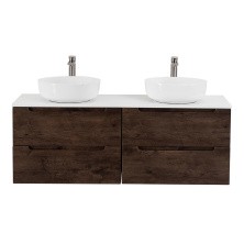 BelBagno Тумба со столешницей ETNA 120 см, подвесная Rovere Moro