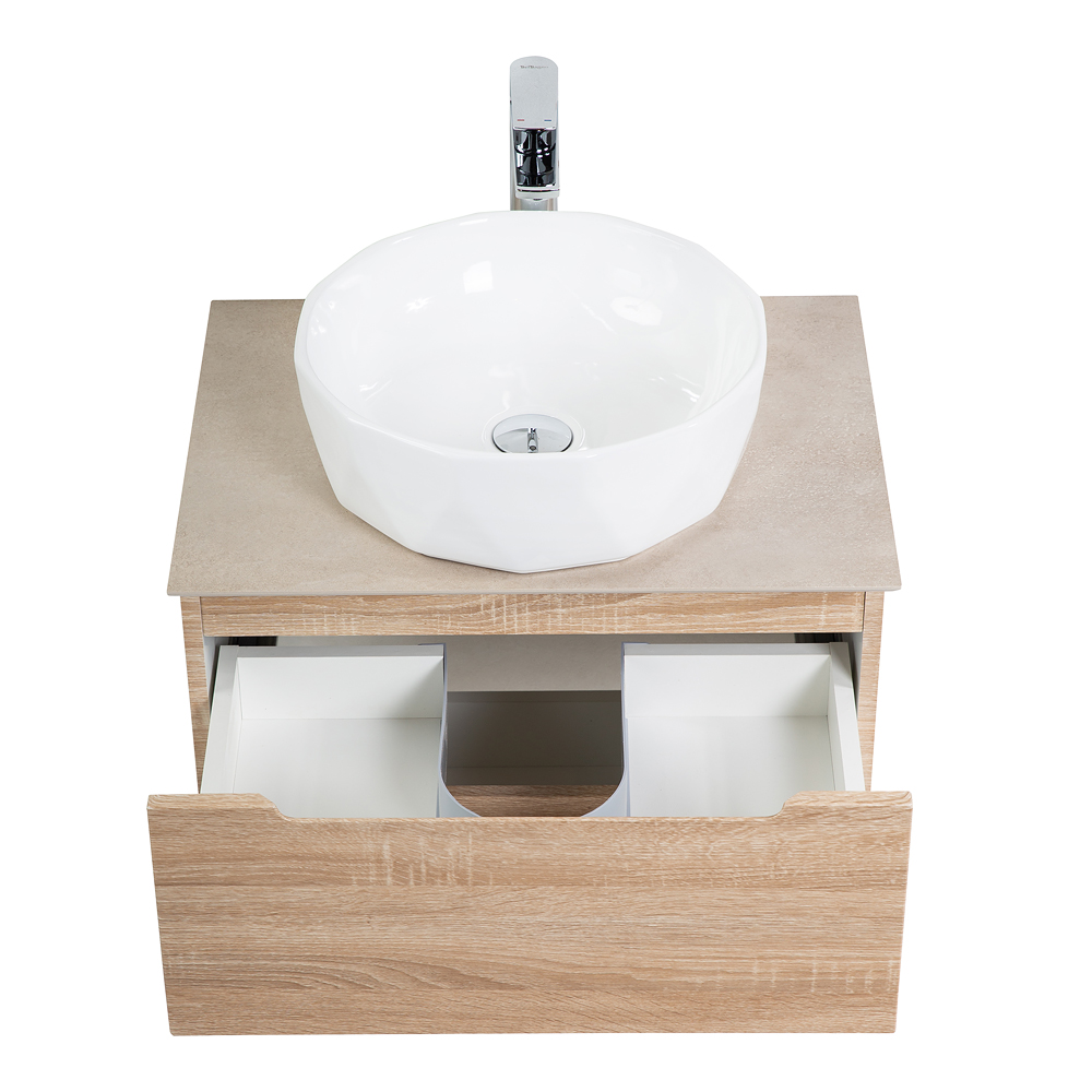 Приобрести belbagno тумба со столешницей etna 60 см, подвесная rovere bianco