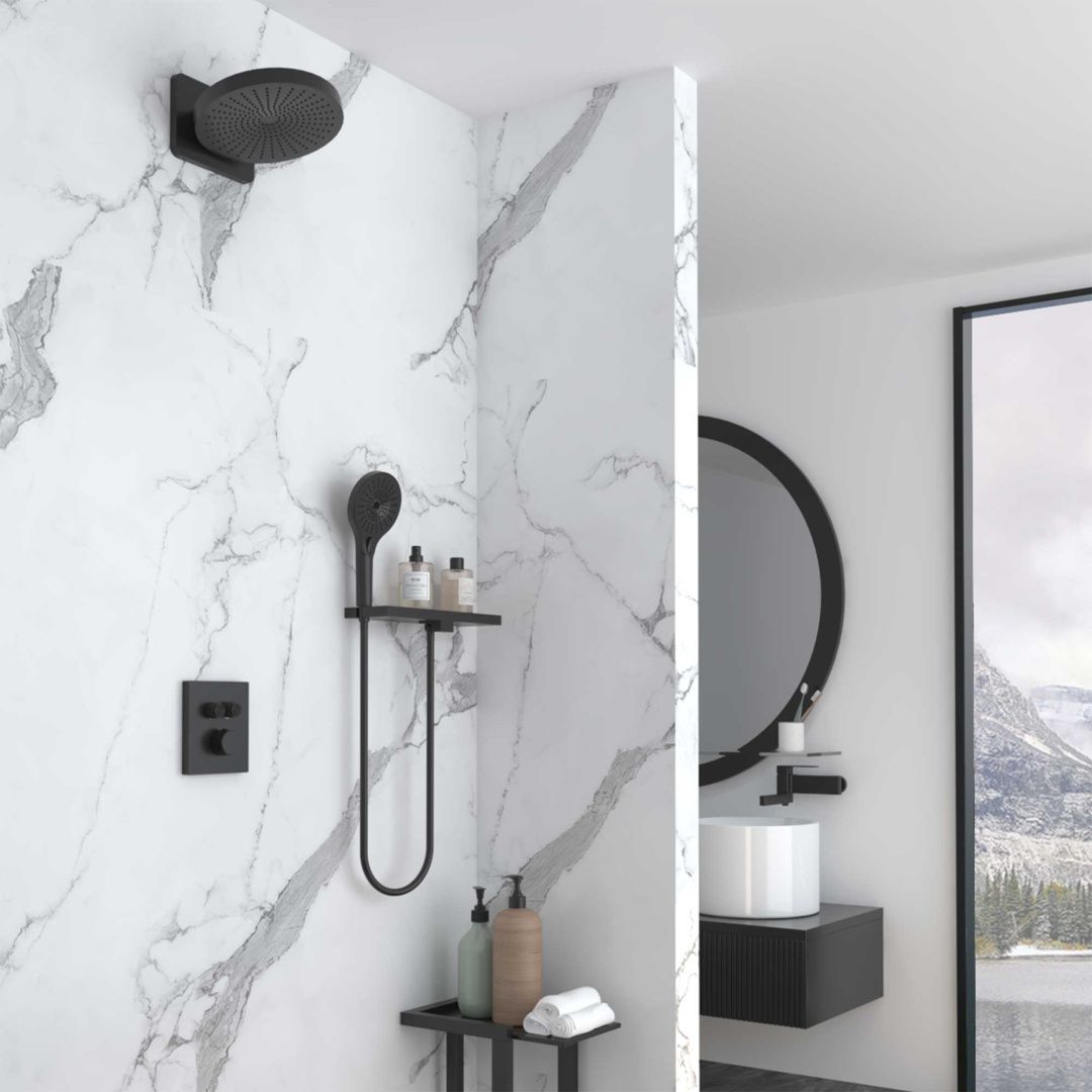 Приобрести vincea встраиваемая душевая система inspire, черная матовая vsfw-3i21mt1rmb