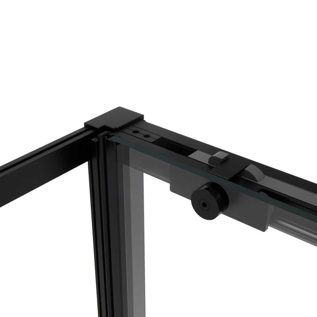 Приобрести vincea душевое ограждение slim soft 90х140 см, прозрачное, черное vsr-1ss9014clb