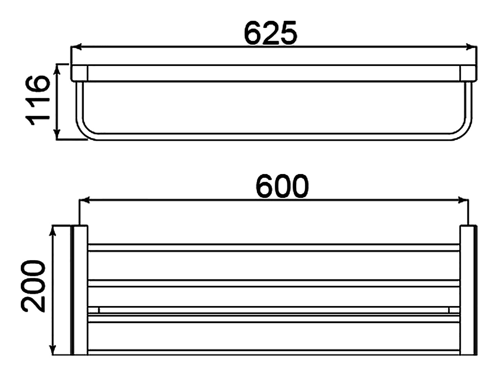 Приобрести полка для полотенец timo selene 14058/03 черный