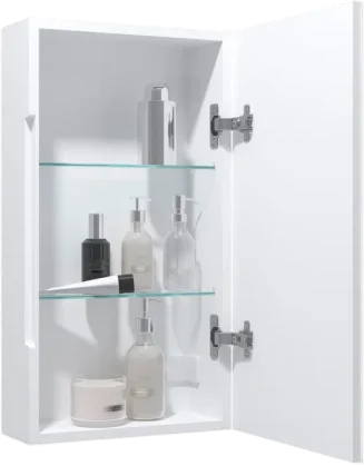 Приобрести continent зеркало шкаф с подсветкой allure 35х65 см, сенсорный включатель, левосторонее, белое