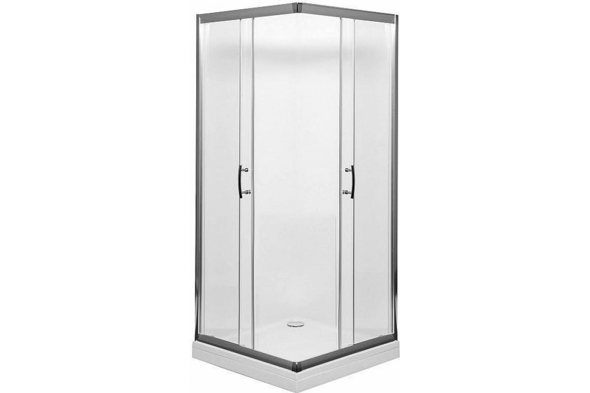 Приобрести aquanet душевое ограждение alfa cube naa1142 100x100, прозрачное стекло