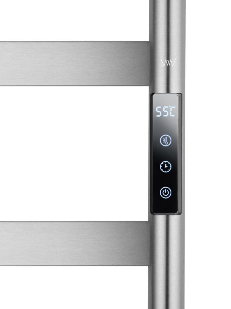 Приобрести полотенцесушитель электрический wonzon & woghand düsseldorf, брашированный никель (ww-a204-br)