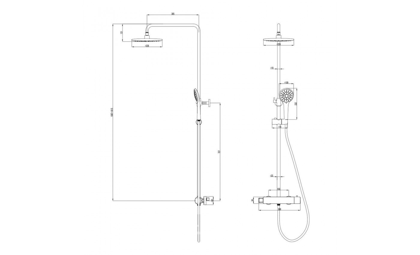 Приобрести lemark душевая система bronx с термостатом, графит lm3772gm
