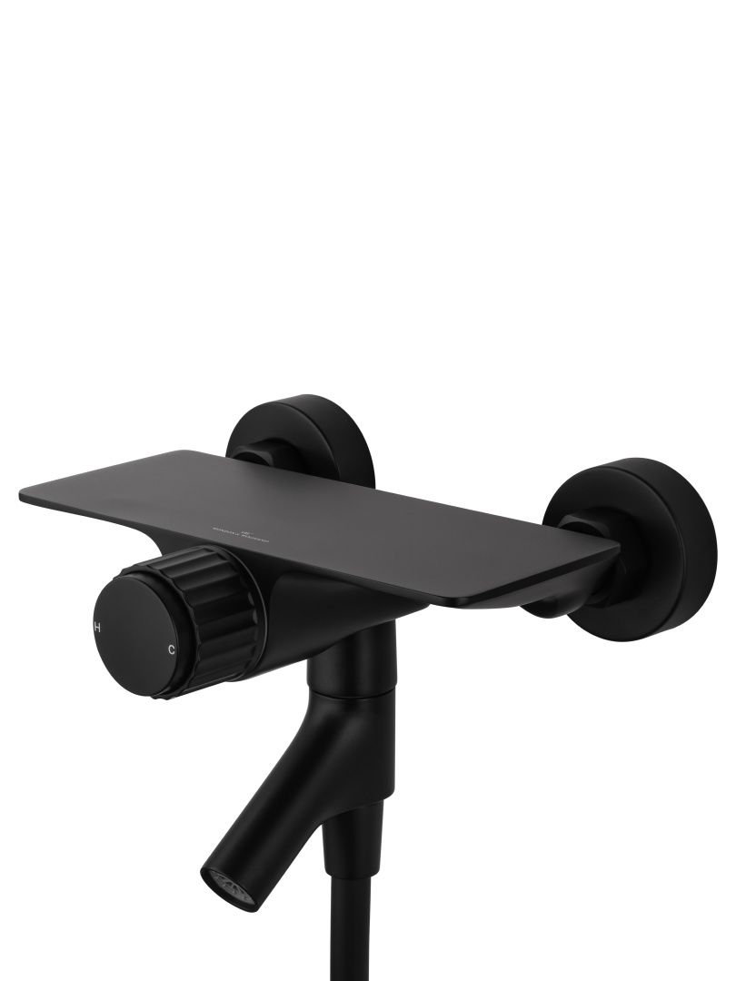 Приобрести смеситель для ванны с душем wonzon & woghand click, черный матовый (ww-fe05l221-mb)