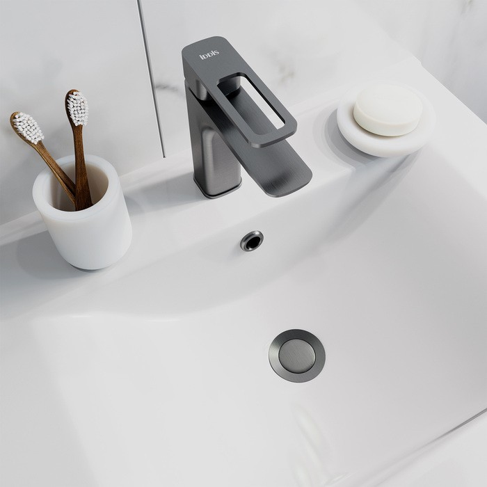 Приобрести iddis донный клапан slide 63мм с переливом, графит sligm00i88