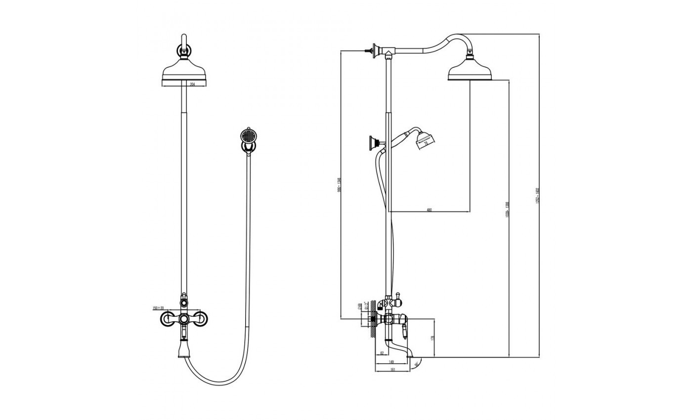 Приобрести lemark душевая система villa, хром lm4862c