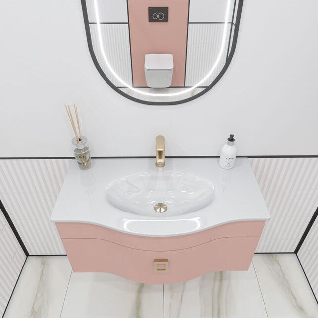 Приобрести caprigo тумба с раковиной nokturn 90 см, пудра