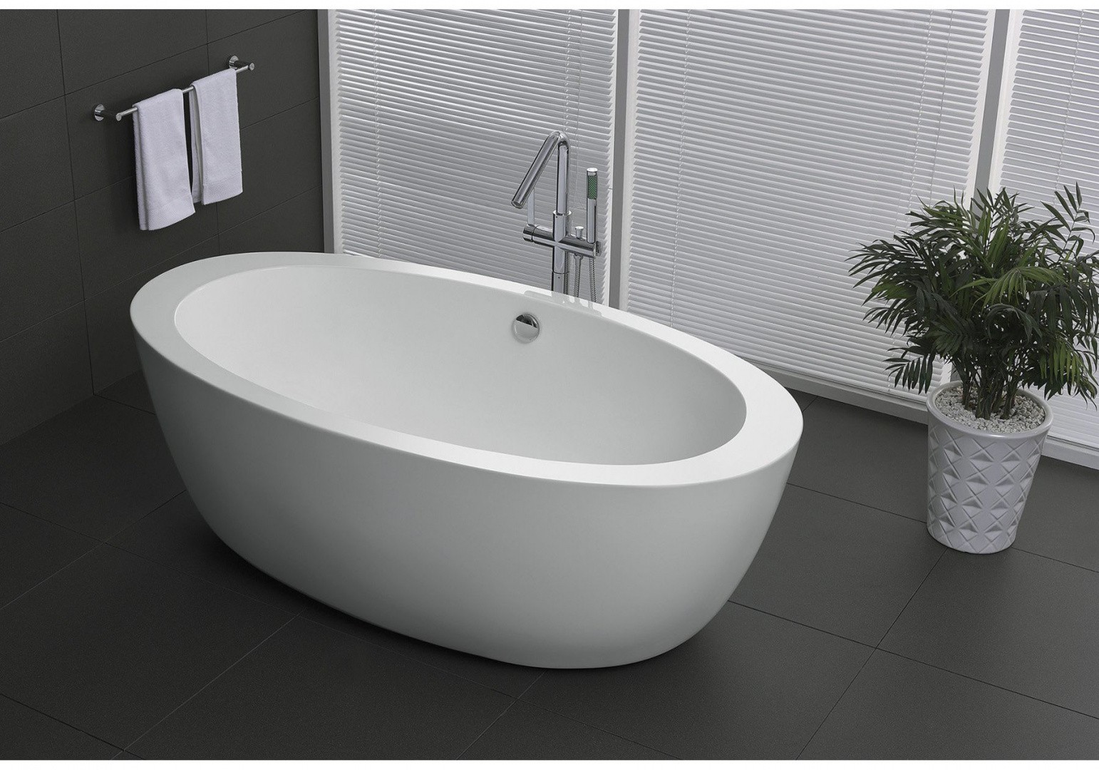 Приобрести ванна акриловая отдельностоящая belbagno 170x90 см, bb67-1700