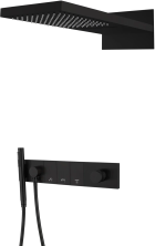 Boheme Душевая система Zodiac, встраиваемая, черная 132-B