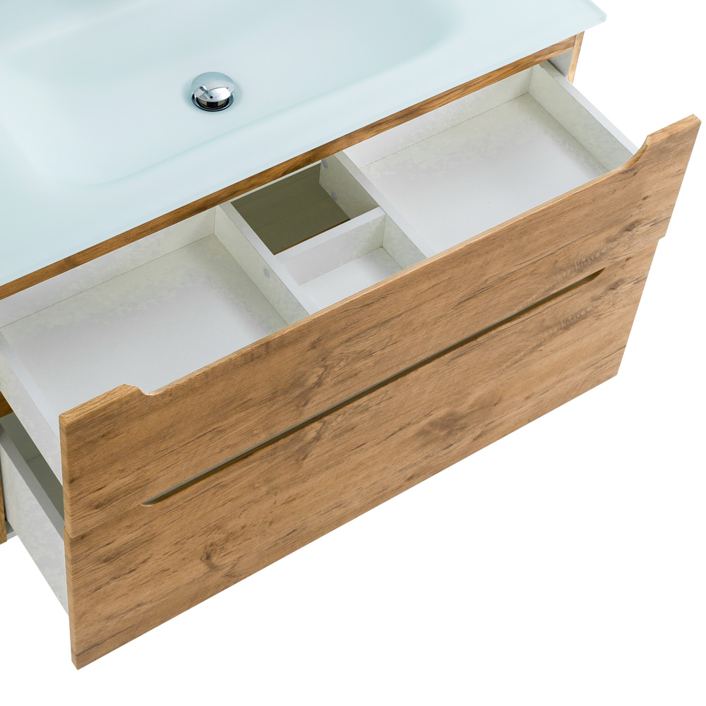 Приобрести belbagno тумба с раковиной etna-h60 80 см, подвесная rovere nature, стеклянная раковина