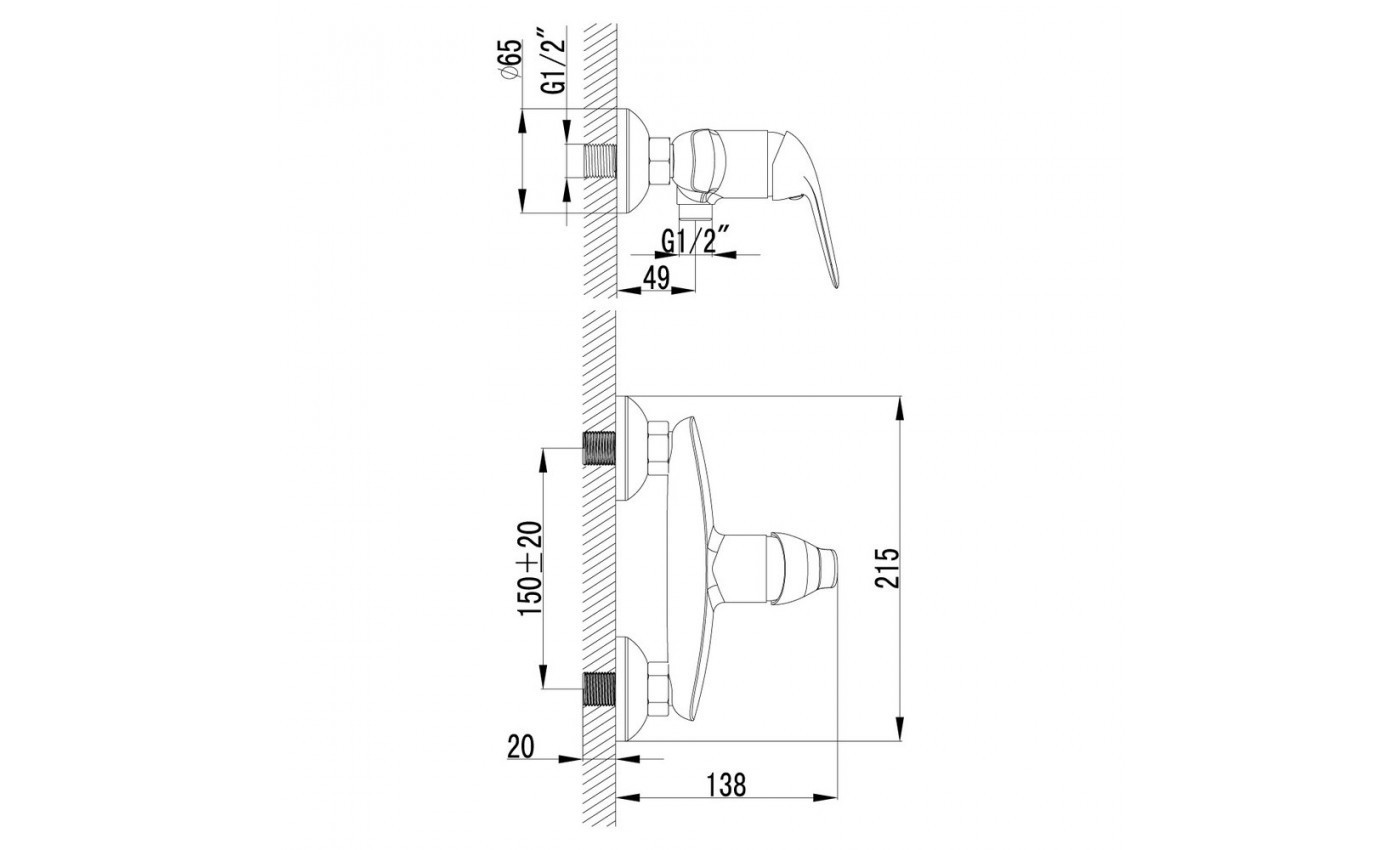 Приобрести lemark смеситель для душа plus advance, хром lm1203c