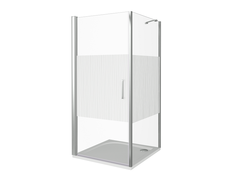 Приобрести ограждение душевое bas pandora cr-80-t-ch 80х80 см (узор)