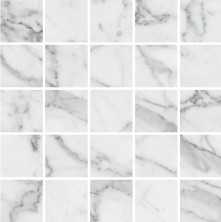 Мозаика Kerranova Marble Trend 307x307 мм, MR, Carrara, светло серая 