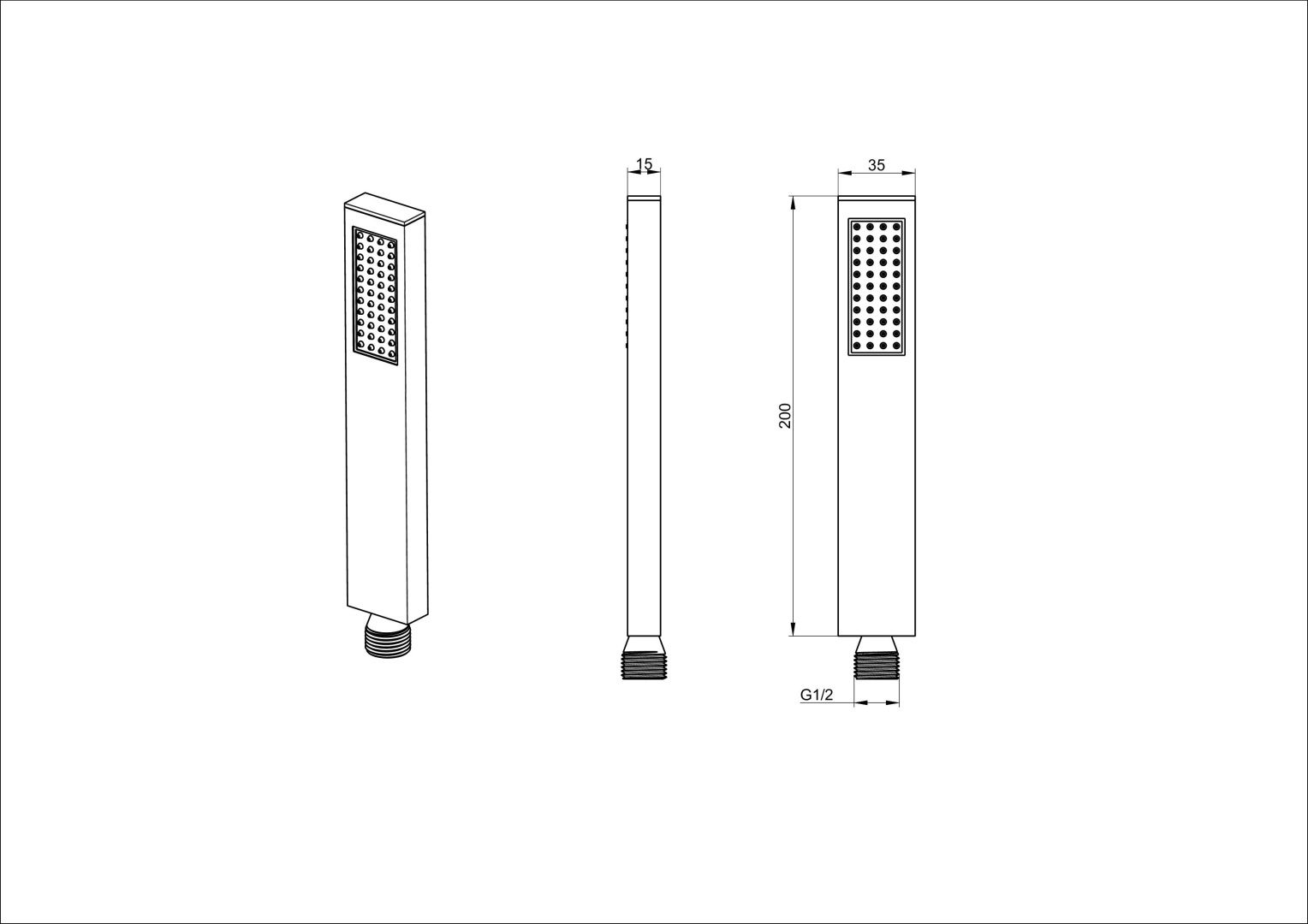 Приобрести лейка для душа wonzon & woghand, брашированное золото (ww-88sc06-bg)