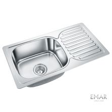 Emar Кухонная мойка 76х42 см, хром EMAR 302A