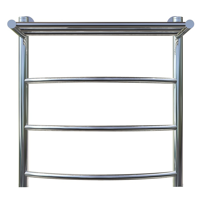 Приобрести тругор водяной полотенцесушитель приоритет п4 500x600 мм нк1 с полкой, хром 00-00021886